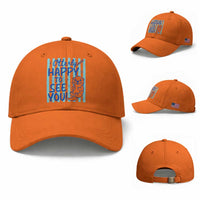 Cute Otter Pun Back To School Retro Preppy Baseball Cap Otterly Happy To See You