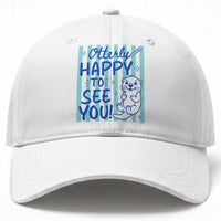 Cute Otter Pun Back To School Retro Preppy Baseball Cap Otterly Happy To See You