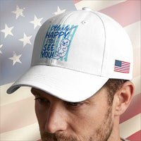 Cute Otter Pun Back To School Retro Preppy Baseball Cap Otterly Happy To See You