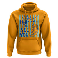Cute Otter Pun Back To School Retro Preppy Hoodie Otterly Happy To See You