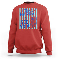 Cute Otter Pun Back To School Retro Preppy Sweatshirt Otterly Happy To See You