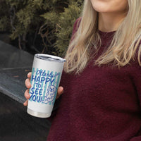 Cute Otter Pun Back To School Retro Preppy Tumbler Cup Otterly Happy To See You