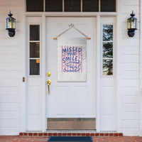 Cute Crocodile Pun Back To School Retro Preppy Garden Flag Missed Your Smile Crocodile