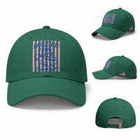 Cute Crocodile Pun Back To School Retro Preppy Baseball Cap Missed Your Smile Crocodile