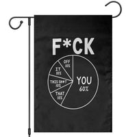 Funny Fuck Profanity Pie Chart You Off It This Shit That Garden Flag Sarcastic Anti Social Office Humor