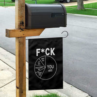 Funny Fuck Profanity Pie Chart You Off It This Shit That Garden Flag Sarcastic Anti Social Office Humor