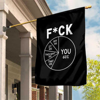 Funny Fuck Profanity Pie Chart You Off It This Shit That Garden Flag Sarcastic Anti Social Office Humor