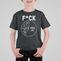 Funny Fuck Profanity Pie Chart You Off It This Shit That T Shirt For Kid Sarcastic Anti Social Office Humor