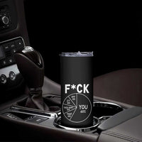 Funny Fuck Profanity Pie Chart You Off It This Shit That Skinny Tumbler Sarcastic Anti Social Office Humor