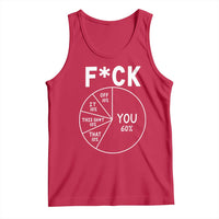 Funny Fuck Profanity Pie Chart You Off It This Shit That Tank Top Sarcastic Anti Social Office Humor