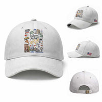I Survived My Trip To NYC Iconic Symbols Graphic Baseball Cap Funny New York City Travel Humor Vacation Souvernir