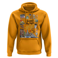 I Survived My Trip To NYC Iconic Symbols Graphic Hoodie Funny New York City Travel Humor Vacation Souvernir