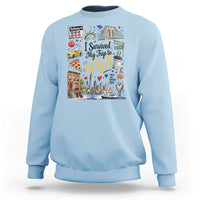 I Survived My Trip To NYC Iconic Symbols Graphic Sweatshirt Funny New York City Travel Humor Vacation Souvernir