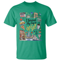 I Survived My Trip To NYC Iconic Symbols Graphic T Shirt Funny New York City Travel Humor Vacation Souvernir