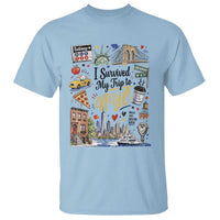 I Survived My Trip To NYC Iconic Symbols Graphic T Shirt Funny New York City Travel Humor Vacation Souvernir