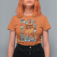 I Survived My Trip To NYC Iconic Symbols Graphic T Shirt For Women Funny New York City Travel Humor Vacation Souvernir