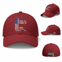 Liberals Hate All Kinds Of Kings American Flag Baseball Cap Working Fact Checking Making Sense Patriotic Sarcasm