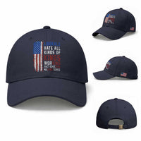 Liberals Hate All Kinds Of Kings American Flag Baseball Cap Working Fact Checking Making Sense Patriotic Sarcasm