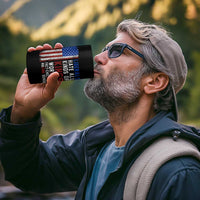 Liberals Hate All Kinds Of Kings American Flag 4 in 1 Can Cooler Tumbler Working Fact Checking Making Sense Patriotic Sarcasm