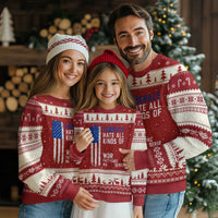 Liberals Hate All Kinds Of Kings American Flag Ugly Christmas Sweater Working Fact Checking Making Sense Patriotic Sarcasm