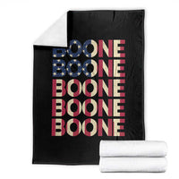 Boone Name Lover American Flag USA Stars Stripes Throw Blanket
