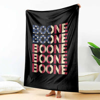 Boone Name Lover American Flag USA Stars Stripes Throw Blanket