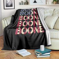 Boone Name Lover American Flag USA Stars Stripes Throw Blanket