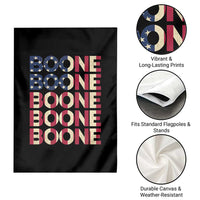 Boone Name Lover American Flag USA Stars Stripes Garden Flag