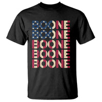 Boone Name Lover American Flag USA Stars Stripes T Shirt