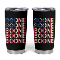 Boone Name Lover American Flag USA Stars Stripes Tumbler Cup