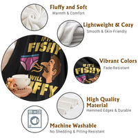 Funny Adult Humor Underwear Sniff Graphic Throw Blanket If It is Fishy I Will Sniffy Innuendo Absurdist Meme