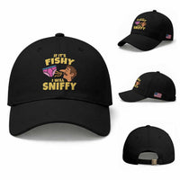 Funny Adult Humor Underwear Sniff Graphic Baseball Cap If It is Fishy I Will Sniffy Innuendo Absurdist Meme