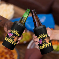 Funny Adult Humor Underwear Sniff Graphic 4 in 1 Can Cooler Tumbler If It is Fishy I Will Sniffy Innuendo Absurdist Meme