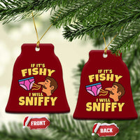 Funny Adult Humor Underwear Sniff Graphic Ceramic Ornament If It is Fishy I Will Sniffy Innuendo Absurdist Meme