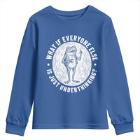 Funny Vintage Relaxed Frog Drinking Coffee Meme Youth Sweatshirt Wish I Lacked Critical Thinking Skills You All Seem So Happy