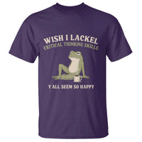 Funny Overthinking Frog Drinking Coffee Meme T Shirt What If Everyone Else Is Just Underthinking
