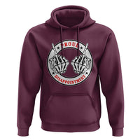 Proud Disappointment Skeleton Middle Finger Hoodie Edgy Sarcastic Rebel Attitude Family Black Sheep Humor