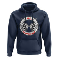 Proud Disappointment Skeleton Middle Finger Hoodie Edgy Sarcastic Rebel Attitude Family Black Sheep Humor