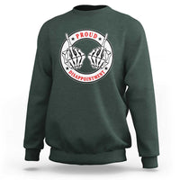 Proud Disappointment Skeleton Middle Finger Sweatshirt Edgy Sarcastic Rebel Attitude Family Black Sheep Humor