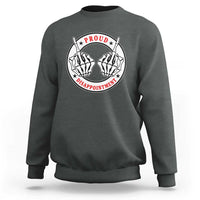 Proud Disappointment Skeleton Middle Finger Sweatshirt Edgy Sarcastic Rebel Attitude Family Black Sheep Humor