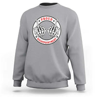Proud Disappointment Skeleton Middle Finger Sweatshirt Edgy Sarcastic Rebel Attitude Family Black Sheep Humor