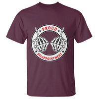 Proud Disappointment Skeleton Middle Finger T Shirt Edgy Sarcastic Rebel Attitude Family Black Sheep Humor