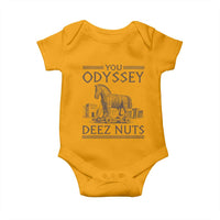 Funny Trojan Horse You Odyssey Deez Nuts Baby Onesie Offensive Adult Humor Greek Mythology Humor