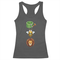 Hose Bee Lion Meme Slang Funny Sarcastic Pun Graphic Racerback Tank Top