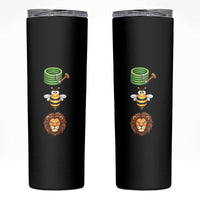 Hose Bee Lion Meme Slang Funny Sarcastic Pun Graphic Skinny Tumbler