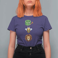 Hose Bee Lion Meme Slang Funny Sarcastic Pun Graphic T Shirt For Women