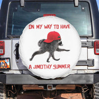 On My Way To Have A Jimothy Summer Spare Tire Cover Funny Viral Seattle Raccoon Wearing Red Cap