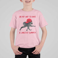 On My Way To Have A Jimothy Summer T Shirt For Kid Funny Viral Seattle Raccoon Wearing Red Cap