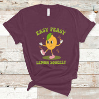 Sarcastic Quotes T Shirt Easy Peasy Lemon Squeezy Lemonade Lemon Funny Quotes - Wonder Print Shop
