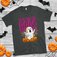Boo Sheet T Shirt Here For The Boos Spooky Halloween Ghost Costume - Wonder Print Shop